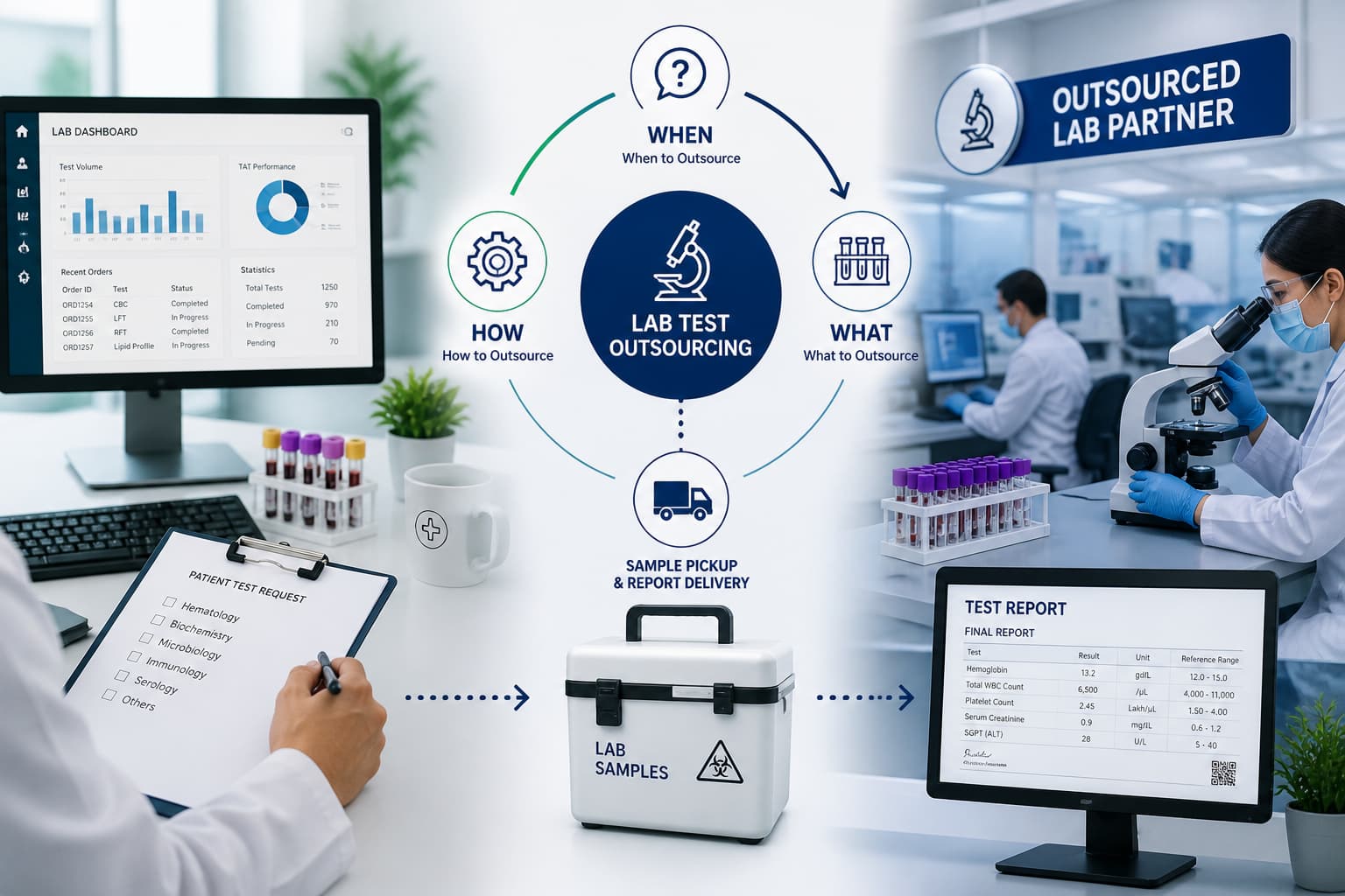 Test Lab Survay Lab Test Outsourcing Guide: When, What & How to Outsource